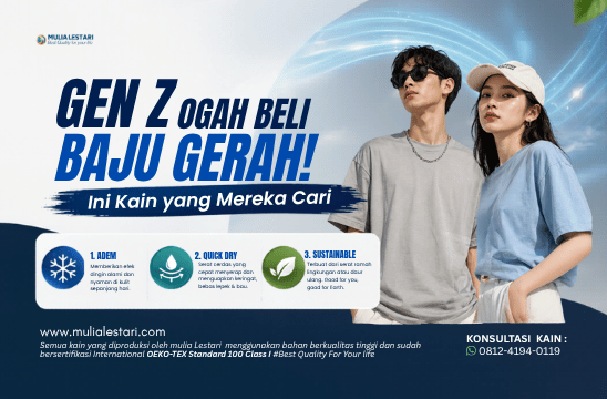 Gen Z Ogah Beli Baju Gerah! Ini Kain yang Mereka Cari